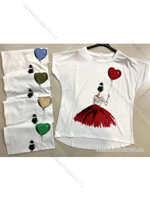 Tričko krátký rukáv dámské (S/M ONE SIZE) ITALSKÁ MÓDA IMPLP2313331075