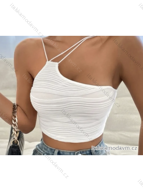 Top croptop bez rukávu dámský (S/M ONE SIZE) ITALSKÁ MÓDA IMPLP2362300055