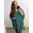Tunika oversize krátký rukáv dámská nadrozměr (XL/2XL/3XL/4XL ONE SIZE) ITALSKÁ MÓDA IMBM23FATI