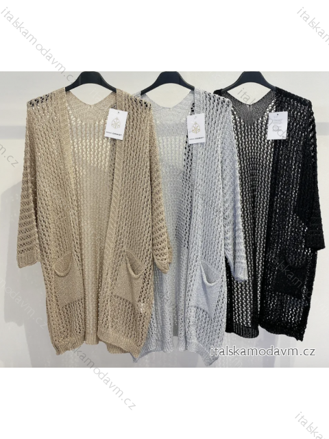 Cardigan dlouhý dlouhý rukáv dámské (S/M ONE SIZE) ITALSKÁ MÓDA IMPMD231073a