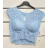 Top crop top krajkový bez rukávu dámské (S/M ONE SIZE) ITALSKÁ MÓDA IMPSH233208