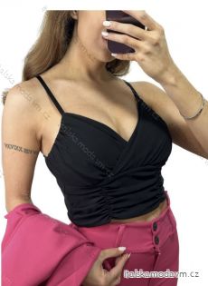 Top/croptop na ramínka dámský (S/M ONE SIZE) ITALSKÁ MÓDA IMPLP2326687065/DU