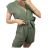 Overal letní krátký rukáv dámský (S/M ONE SIZE) ITALSKÁ MÓDA IMWB236490/DU S/M Černá