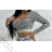 Top croptop dlouhý rukáv dámský proužek (S/M ONE SIZE) ITALSKÁ MÓDA IMPMD2327358