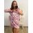 Šaty s kabelkou krátký rukáv dámské nadrozměr (XL/2XL ONE SIZE) ITALSKá MóDA IM423SILVI