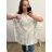 Tunika košilová dlouhý rukáv dámská (4XL/5XL ONE SIZE) ITALSKá MóDA IMC23PRATO/DU 4XL/5XL modrá