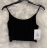 Top croptop na ramínka dámský (S/M ONE SIZE) ITALSKÁ MÓDA IMPMD238006k