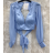 Top croptop dlouhý rukáv dámský (S/M ONE SIZE) ITALSKÁ MÓDA IMPMD2313713a