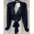 Top croptop dlouhý rukáv dámský (S/M ONE SIZE) ITALSKÁ MÓDA IMPMD2313713a