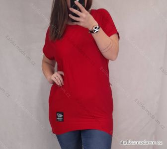 Tunika oversize krátký rukáv dámská (L/XL ONE SIZE) ITALSKÁ MÓDA IMD21472/DR