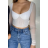 Top croptop dlouhý rukáv dámský (S/M ONE SIZE) ITALSKÁ MÓDA IMPMD2314893