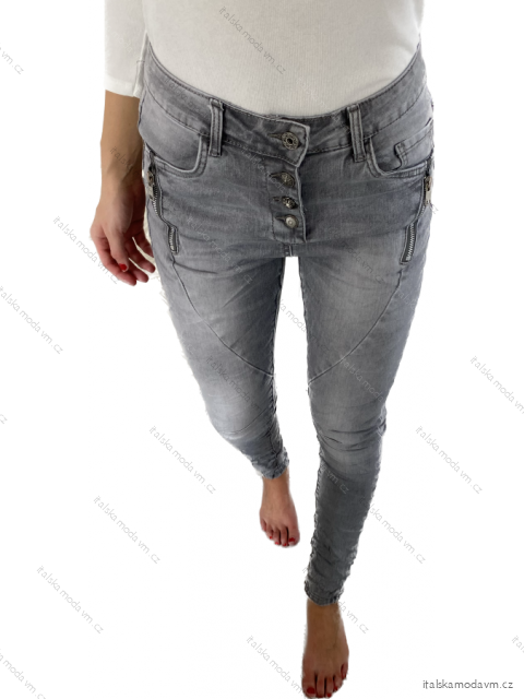 Rifle jeans baggy dlouhé dámské (XS-XL) JEWELLY JEW23JW2307/DU