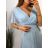 Šaty elegantní společenské krátký rukáv dámské (S/M/L/XL ONE SIZE) ITALSKÁ MÓDA IMPSH2335891V