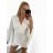 Šaty elegantní mini dlouhý rukáv dámské (S/M ONE SIZE) ITALSKÁ MÓDA IMPBB2323553