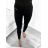 Legíny dlhé bavlnené dámske (S/M-2XL/3XL) MIEGO MIE232283/DUR S/M Čierna