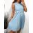 Šaty elegantní společenské skládané s páskem bez rukávu dámské (S/M ONE SIZE) ITALSKÁ MÓDA IMPSH2310594A