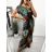 Šaty dlouhé elegantní icecool krátký rukáv dámské (M/L, XL/2XL) AINUOSI  ITALSKÁ MODA IMB237739/DU M/L modrá