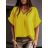 Tunika oversize krátký rukáv dámská  (L/XL/2XL ONE SIZE) ITALSKÁ MÓDA IMD22346/DRstarorůžová