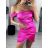 Šaty elegantní carmen dámské (S/M ONE SIZE) ITALSKÁ MÓDA IMPBB23A11818/DU S/M Černá