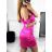 Šaty elegantní carmen dámské (S/M ONE SIZE) ITALSKÁ MÓDA IMPBB23A11818/DU S/M Černá