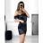 Šaty elegantní carmen dámské (S/M ONE SIZE) ITALSKÁ MÓDA IMPBB23A11818/DU S/M Černá