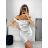 Šaty elegantní carmen dámské (S/M ONE SIZE) ITALSKÁ MÓDA IMPBB23A11818/DU S/M Černá