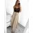 Sukně dlouhá dámská (S/M ONE SIZE) ITALSKá MODA IM323026/DUR S/M béžová