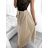 Sukně dlouhá dámská (S/M ONE SIZE) ITALSKá MODA IM323026/DUR S/M béžová