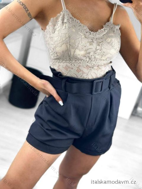 Kraťasy šortky elegantní dámské (S-2XL) ITALSKÁ MÓDA IMWB23289/DU