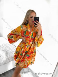 Šaty košilové letní oversize dlouhý rukáv dámské nadrozměr (S/M/L/XL/2XL ONE SIZE) ITALSKá MóDA IM8239802-5/DR