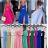 Šaty dlouhé letní na ramínka dámské (S/M ONE SIZE) ITALSKÁ MÓDA IMM23M56167