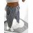 Tepláky dlouhé dámské proužek (S/M/L ONE SIZE) ITALSKá MóDA IM723003