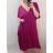Šaty dlouhé maxi oversize krátký rukáv dámské viskoza nadrozměr (3XL/4XL/5XL ONE SIZE) ITALSKÁ MÓDA IMC22380/DUR pistáciová