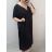 Šaty dlouhé maxi oversize krátký rukáv dámské viskoza nadrozměr (3XL/4XL/5XL ONE SIZE) ITALSKÁ MÓDA IMC22380/DUR pistáciová