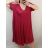 Šaty dlouhé maxi oversize krátký rukáv dámské viskoza nadrozměr (3XL/4XL/5XL ONE SIZE) ITALSKÁ MÓDA IMC22380/DUR pistáciová
