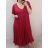 Šaty dlouhé maxi oversize krátký rukáv dámské viskoza nadrozměr (3XL/4XL/5XL ONE SIZE) ITALSKÁ MÓDA IMC22380/DUR pistáciová