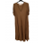 Šaty dlouhé maxi oversize krátký rukáv dámské viskoza nadrozměr (3XL/4XL/5XL ONE SIZE) ITALSKÁ MÓDA IMC22380/DUR pistáciová