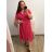 Šaty košeľové krátky rukáv dámske (S/M/L/XL ONE SIZE) TALIANSKA MÓDA IM423KLASA