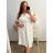 Šaty košeľové krátky rukáv dámske (S/M/L/XL ONE SIZE) TALIANSKA MÓDA IM423KLASA