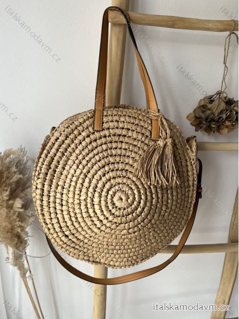 Kabelka boho letní dámska (39x39cm) Bruno Rossi PV523T-245/DR ONE SIZE hnědá