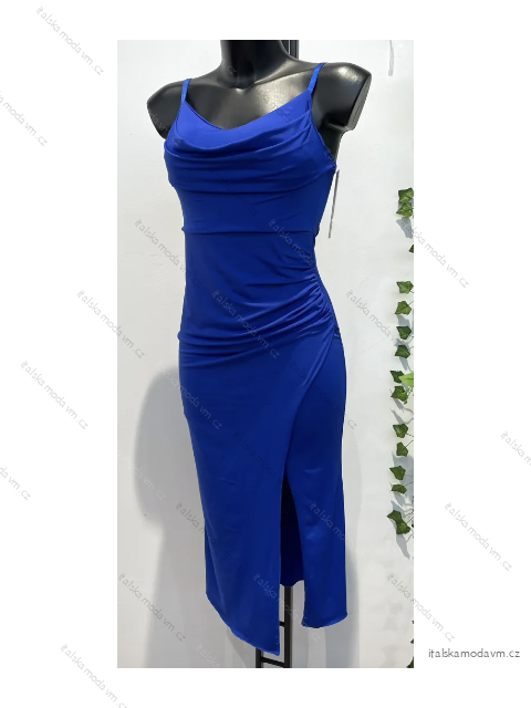 Šaty dlhé elegantné na ramienka dámske (S/M ONE SIZE) TALIANSKA MÓDA IMPLS2329583