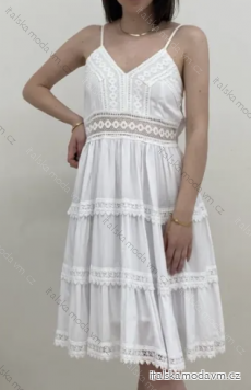 Šaty letní boho krajkové na ramínka dámské (S/M/L/XL ONE SIZE) ITALSKÁ MÓDA IMPGM23082