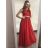 Šaty elegantní společenské na ramínka dámské (S/M ONE SIZE) ITALSKÁ MÓDA IM321609