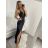 Šaty elegantní společenské dlouhé na ramínka dámské (XS/S/M/L ONE SIZE) ITALSKÁ MÓDA IM322ELEGAN