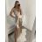 Šaty elegantní společenské dlouhé na ramínka dámské (XS/S/M/L ONE SIZE) ITALSKÁ MÓDA IM322ELEGAN