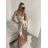 Šaty elegantní společenské dlouhé na ramínka dámské (XS/S/M/L ONE SIZE) ITALSKÁ MÓDA IM322ELEGAN