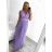 Šaty dlouhé společenské elegantní bez rukávu dámské (S/M ONE SIZE) ITALSKÁ MÓDA IMPSH223598/DUR tmavě růžová