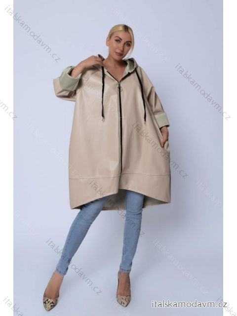 Bunda kabát parka dámská nadrozměr (XL/2XL ONE SIZE) ITALSKÁ MÓDA IMD23672