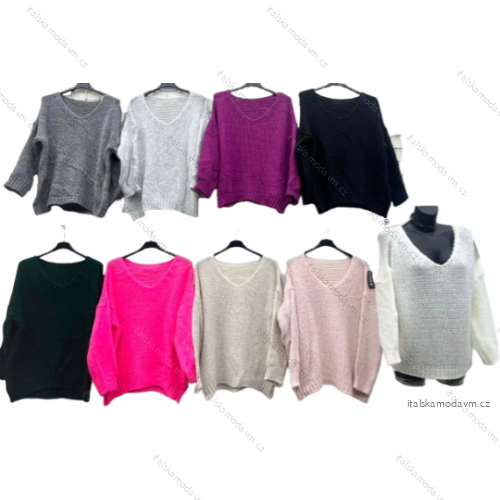 Knitted sweater thin turtleneck long sleeve women (L / XL ONE SIZE