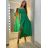 Šaty carmen dlouhé letní přes ramena dámské (S/M ONE SIZE) ITALSKÁ MÓDA IMM23M5350/DU S/M hnědá